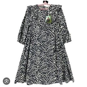 Sandy Liang for Target Women's
Leopard Print Puff Sleeve Midi Dress NWT